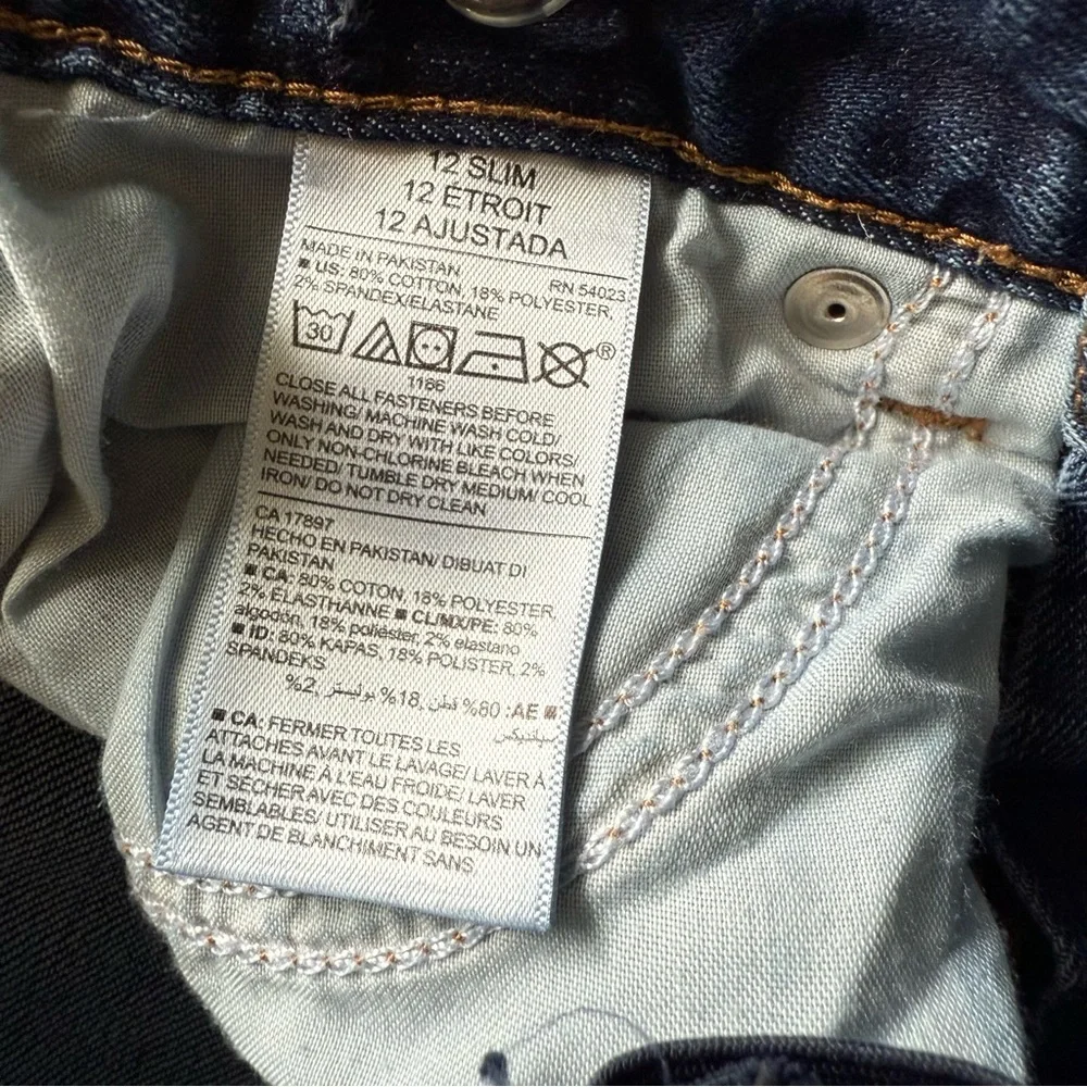 Old Navy kids Boot Cut Built in Flex Boys jeans 12 slim